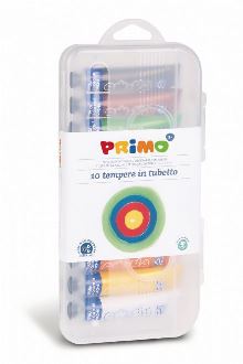 Témpera PRIMO, estuche 10 tubos x 18ml