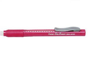 Borrador tipo pluma PENTEL CLIC rojo