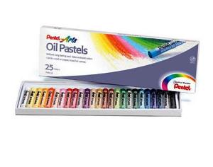 Yeso pastel graso PENTEL ARTS, caja d/25