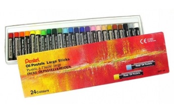 Yeso pastel graso PENTEL, caja de 24