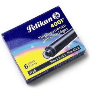 Tinta PELIKAN 4001 azul-negra, cartucho