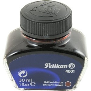 Tinta PELIKAN 4001 café, frasco 30ml