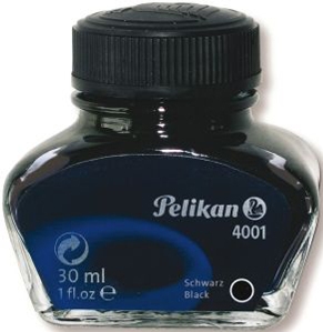 Tinta PELIKAN 4001 negra, frasco 30 ml