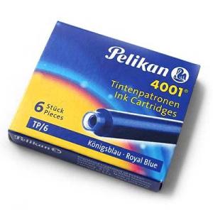 Tinta PELIKAN 4001 azul real, cartucho