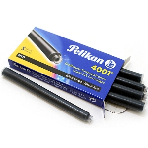 Tinta PELIKAN 4001 negra, cartucho grande