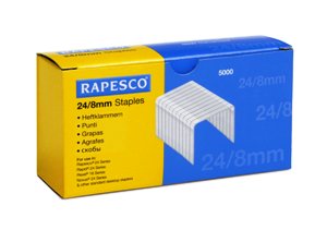 Grapas de 24/8 mm RAPESCO, caja de 5000
