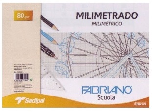Papel mm opaco FABRIANO 80g, bloc 50h A4
