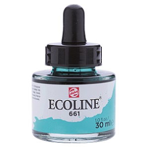 Acuarela líquida TALENS ECOLINE 30ml, verde turquesa