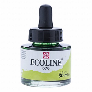 Acuarela líquida TALENS ECOLINE 30ml, verde hierba