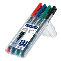 Rotulador pmte. p. fina LUMOCOLOR, set/4