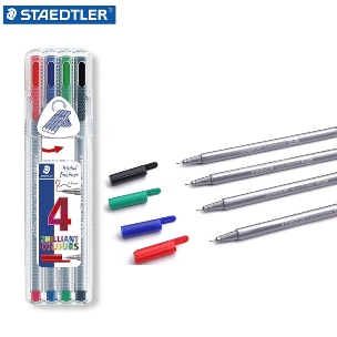 Rotuladores TRIPLUS Fineliner, set de 4