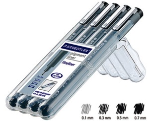 Rotulador PIGMENT LINER, set de 1-3-5-7