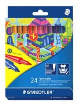 Plumones STAEDTLER punta m., caja de 24