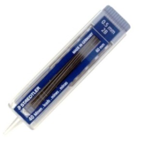 Minas de 0.5mm STAEDTLER tubo de 40 2B