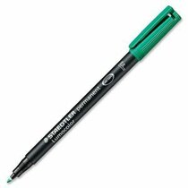 Rotulador pmte. p. fina LUMOCOLOR verde