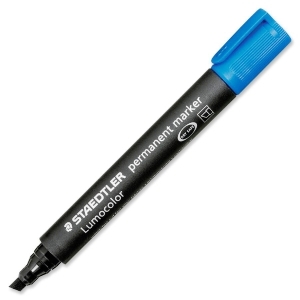 Marcador pmte. p. biselada STAEDTLER azul