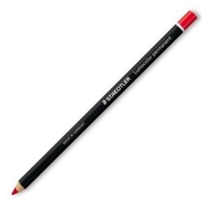 Lápiz graso STAEDTLER glasochrom rojo