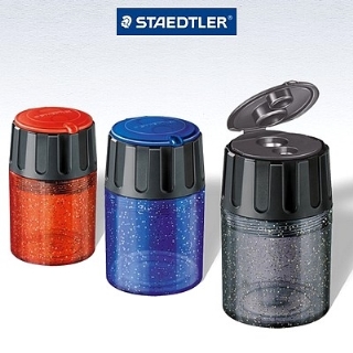 Sacapuntas doble con recipiente cilíndrico STAEDTLER