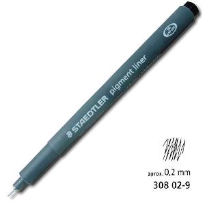 Rotulador PIGMENT LINER 0.2 negro