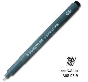 Rotulador PIGMENT LINER 0.3 negro