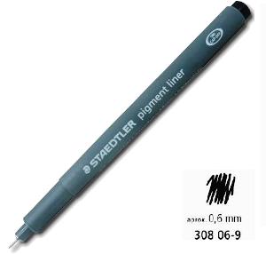 Rotulador PIGMENT LINER 0.6 negro