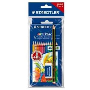 Lápiz de color STAEDTLER, 12+borrador+lápiz