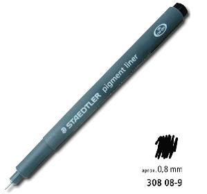 Rotulador PIGMENT LINER 0.8 negro