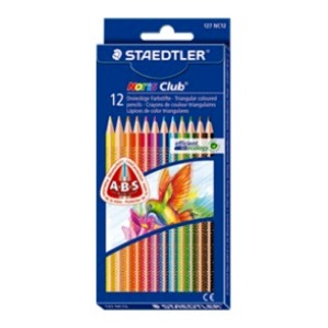 Lápiz de color triangular STAEDTLER caja de 12