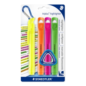 Resaltador STAEDTLER TRIPLUS, set de 4