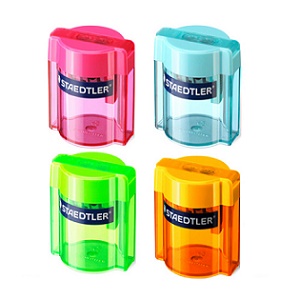 Sacapuntas doble c/recip. cil. STAEDTLER