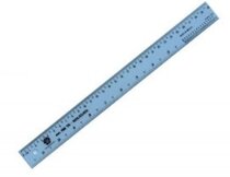 Regla flexible transp. 30cm/12" TRIDENT