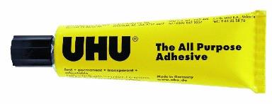 Pegamento universal UHU, tubo de 125ml