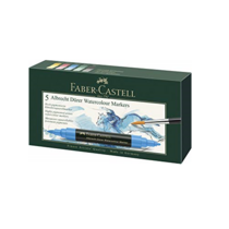 Plumón acuarelable FABER-CASTELL, set/5