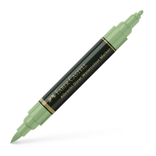 Plumón acuarelable FABER-C verde tierra