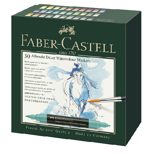 Plumón acuarelable FABER-CASTELL, set/30