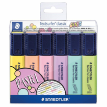 Resaltador de texto STAEDTLER, 6 pastel