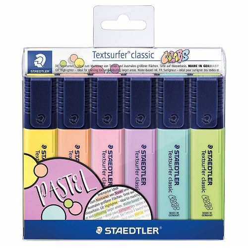 Resaltador de texto STAEDTLER, set de 6