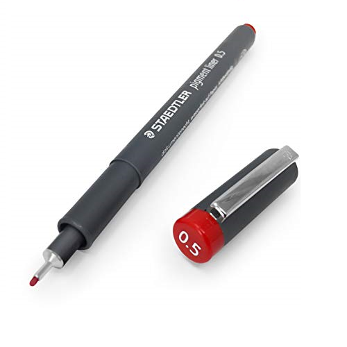 Rotulador PIGMENT LINER 0.5 rojo