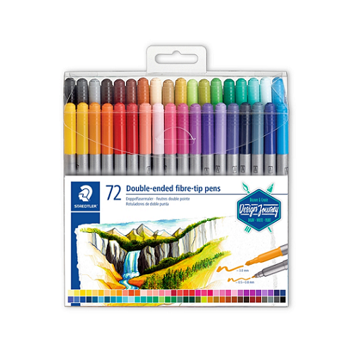 Plumones 2 puntas STAEDTLER, set 72