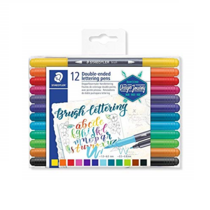 Plumones 2 puntas pincel STAEDTLER, s/12