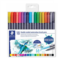 Plumones 2 puntas acuare STAEDTLER, s/18