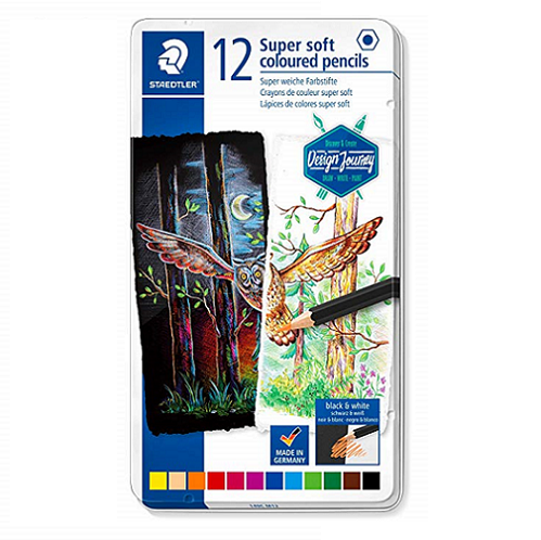 Lápiz de color STAEDTLER SOFT, caja de 12