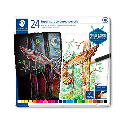 Lápiz de color STAEDTLER SOFT, caja de 24