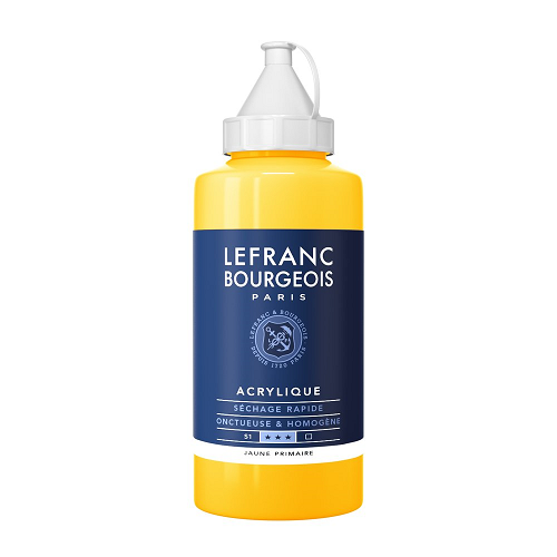 Acrílico LEFRANC Amarilo primario, fco. 750ml