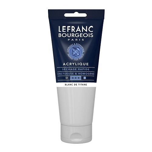 Acrílico LEFRANC Blanco titan, tub 200ml