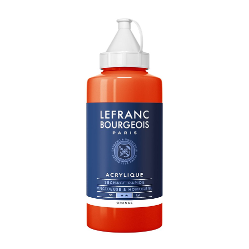 Acrílico LEFRANC Naranja, frasco de 750ml