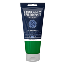 Acrílico LEFRANC Verde medio, tubo 80ml