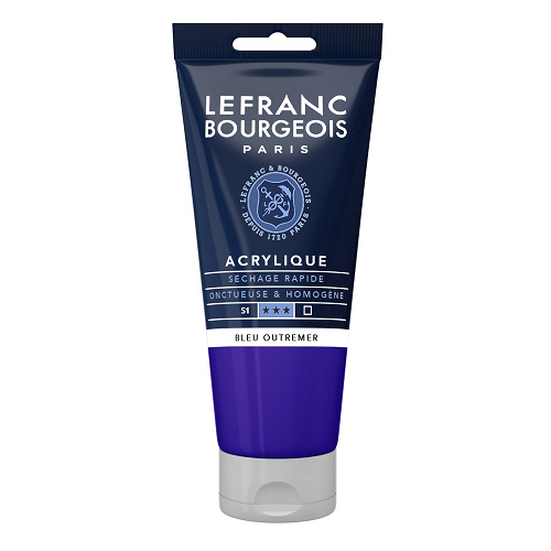 Acrílico LEFRANC Azul ultram, tubo 80ml