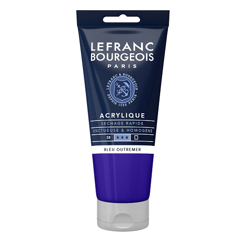 Acrílico LEFRANC Azul ultramar, tubo 80ml