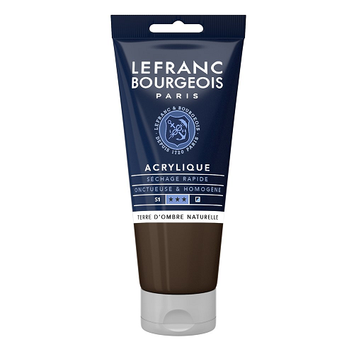 Acrílico LEFRANC Sombra natural, tubo 80ml